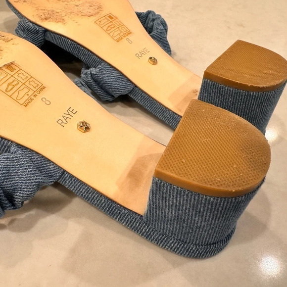 RAYE Women’s Blue Denim Posh Sandal Size 8 - Picture 7 of 14